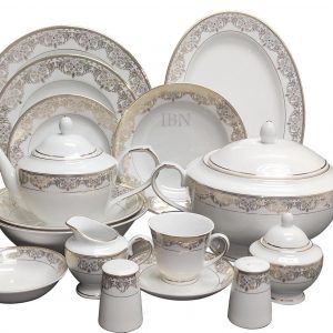 Gold Design.Dinner Set 60 Pieces . Product Code 17802