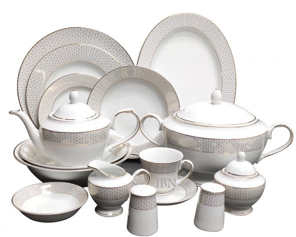 Gold Plamant  Porcelain Ceramic Dinner Set 60 Pieces Product code 19807