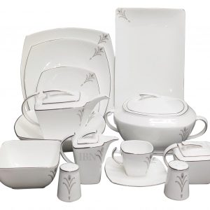 Bone China Dinner Set 62 pecs. Product Deco 07268E