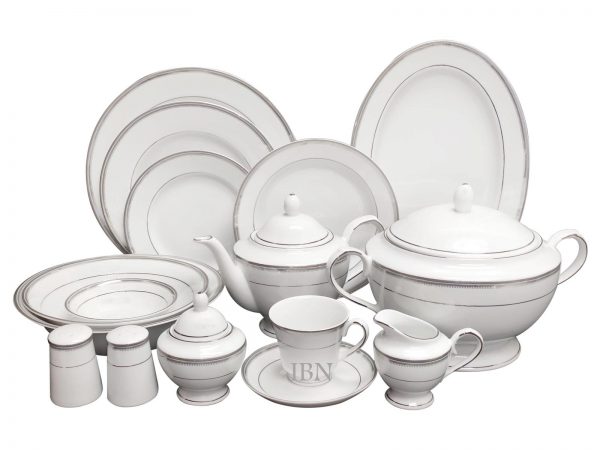 Zoe 16802 Porcelain Ceramic 60 Pecs Dinner Set.