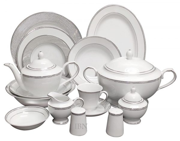 Uffizi Silver 60 Pecs Dinner Set.